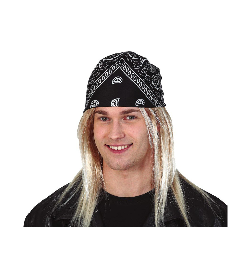 Černý - kovbojský šátek