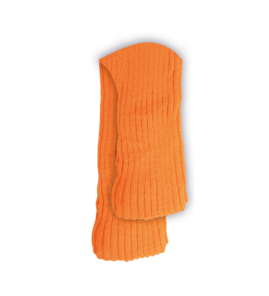 Neonově oranžové - návleky na nohy