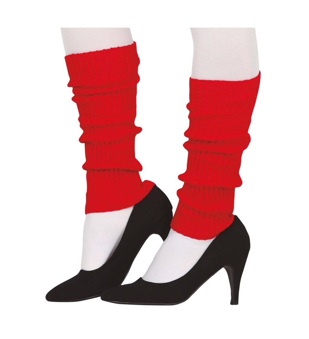 Červené - návleky na nohy