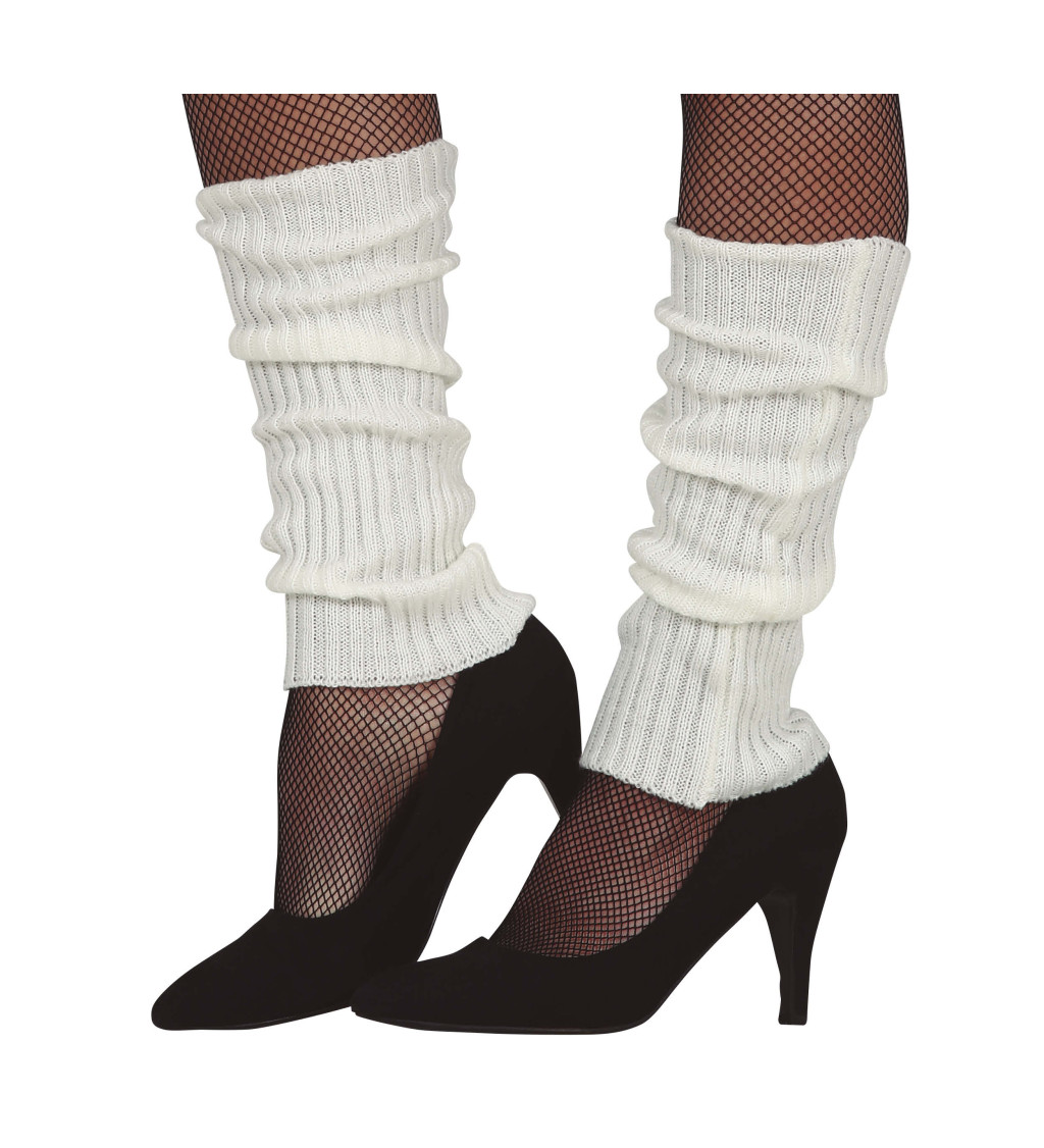 Bílé - návleky na nohy