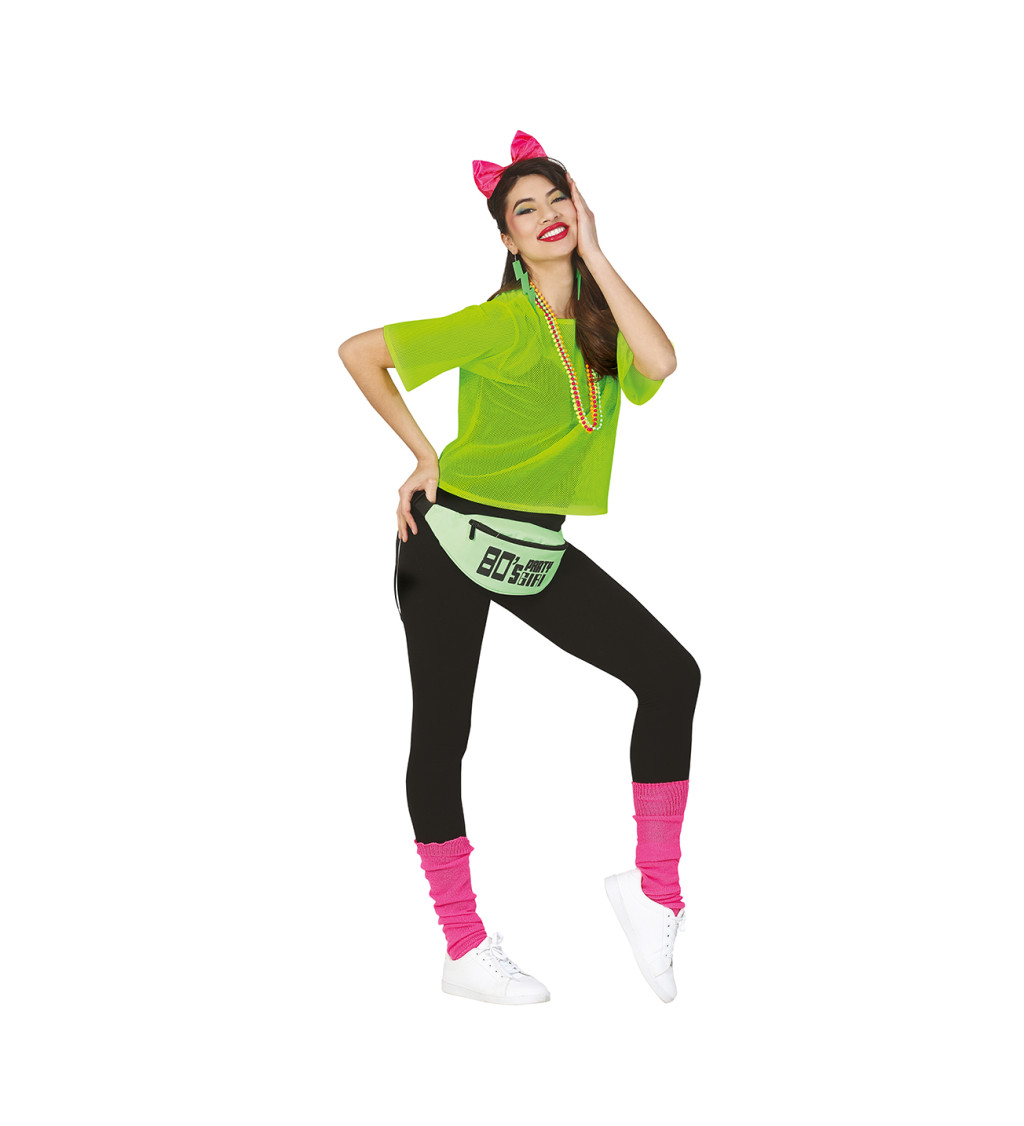 Neonově zelené - síťované tričko