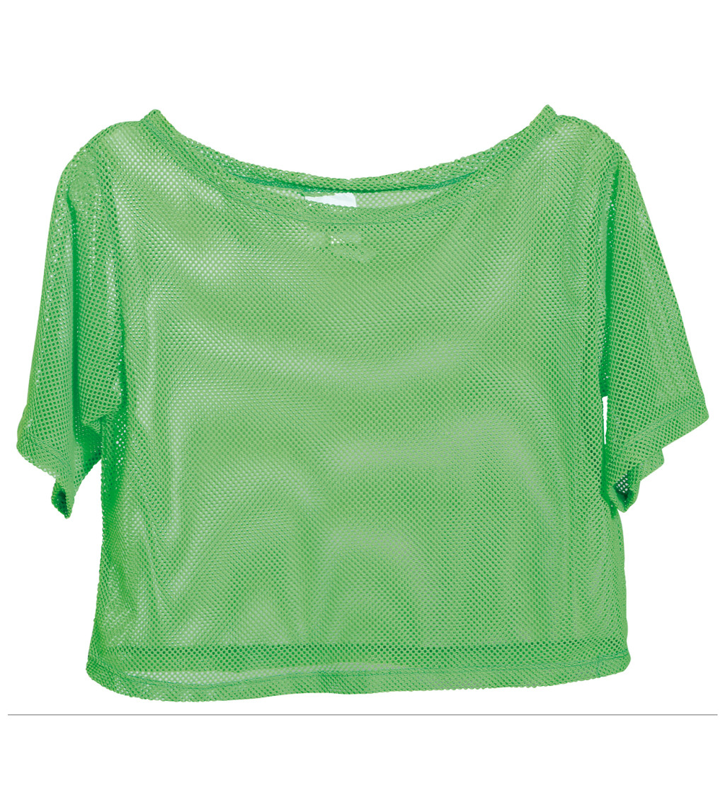 Neonově zelené - síťované tričko