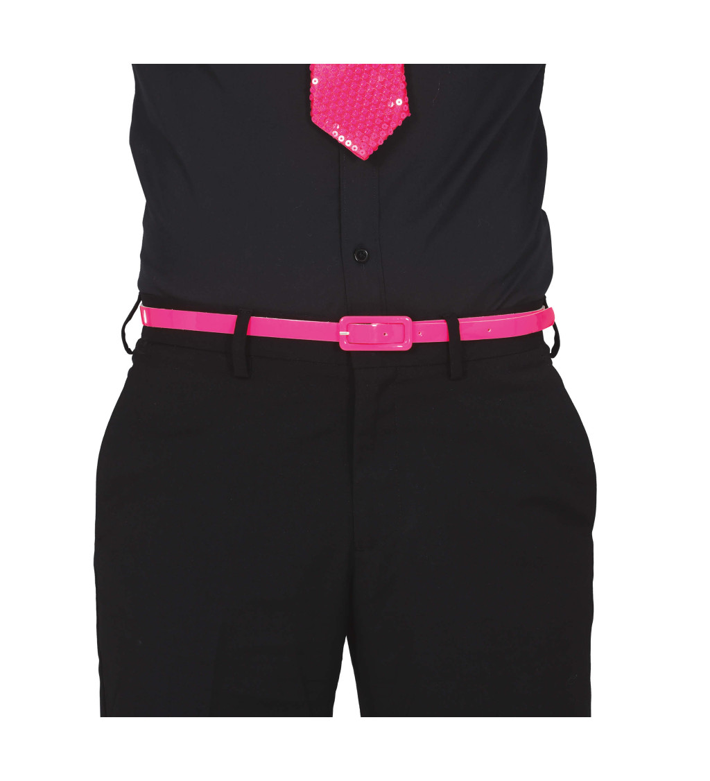 Pásek - neonově růžový