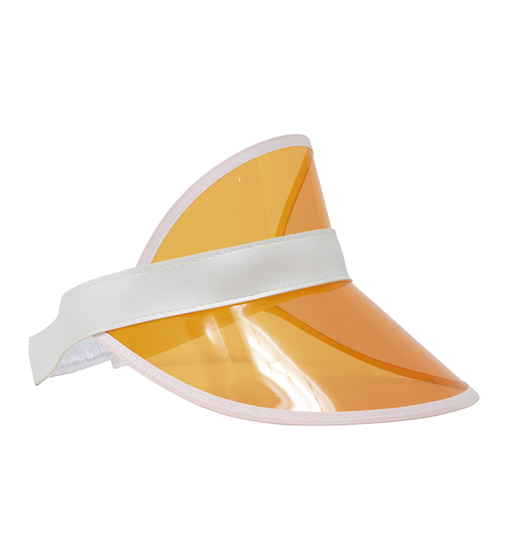 Kšiltovka z 80. let - průhledná oranžová