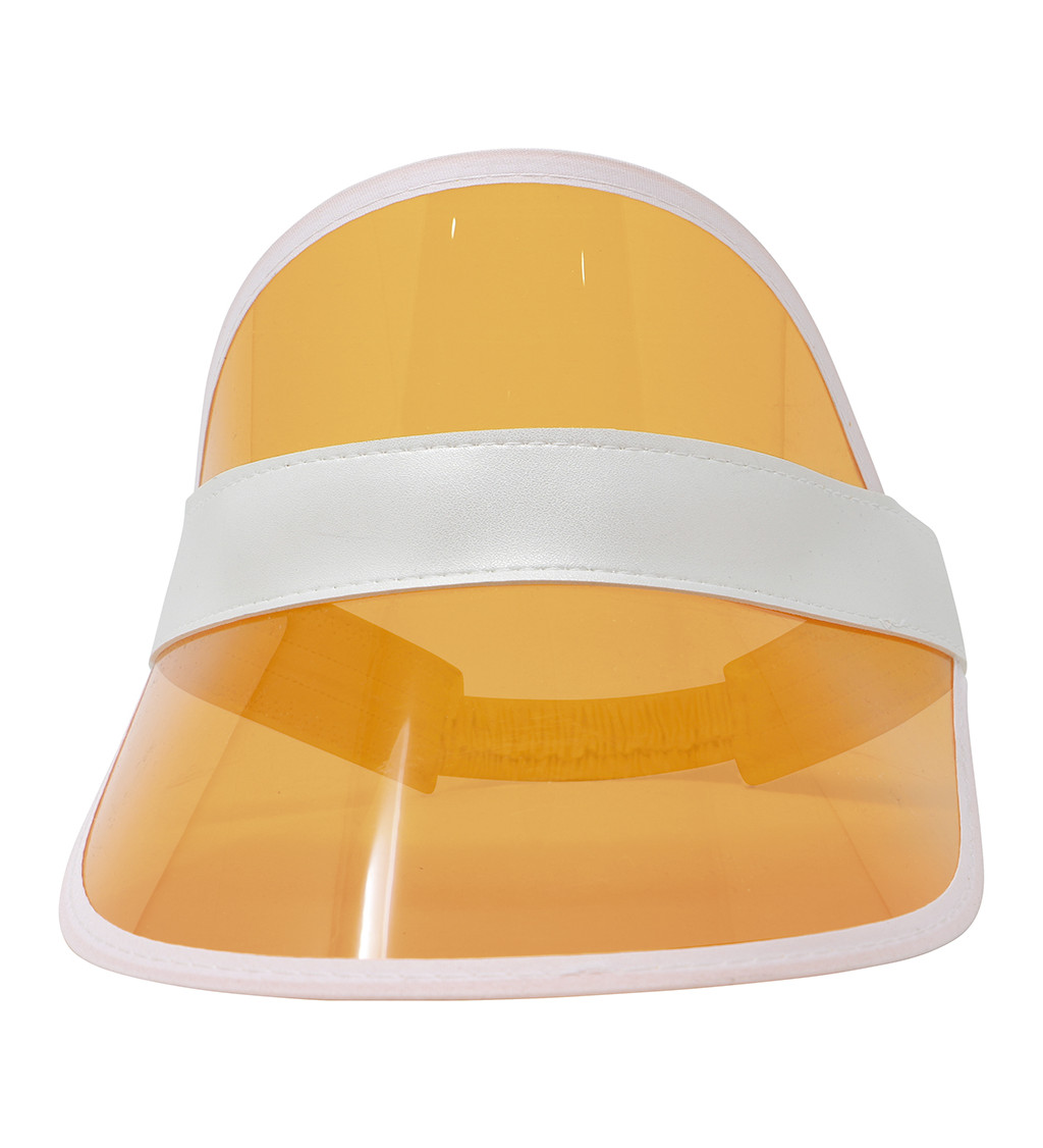 Kšiltovka z 80. let - průhledná oranžová