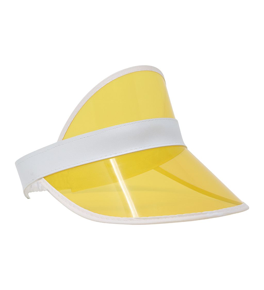 Kšiltovka z 80. let - průhledná žlutá