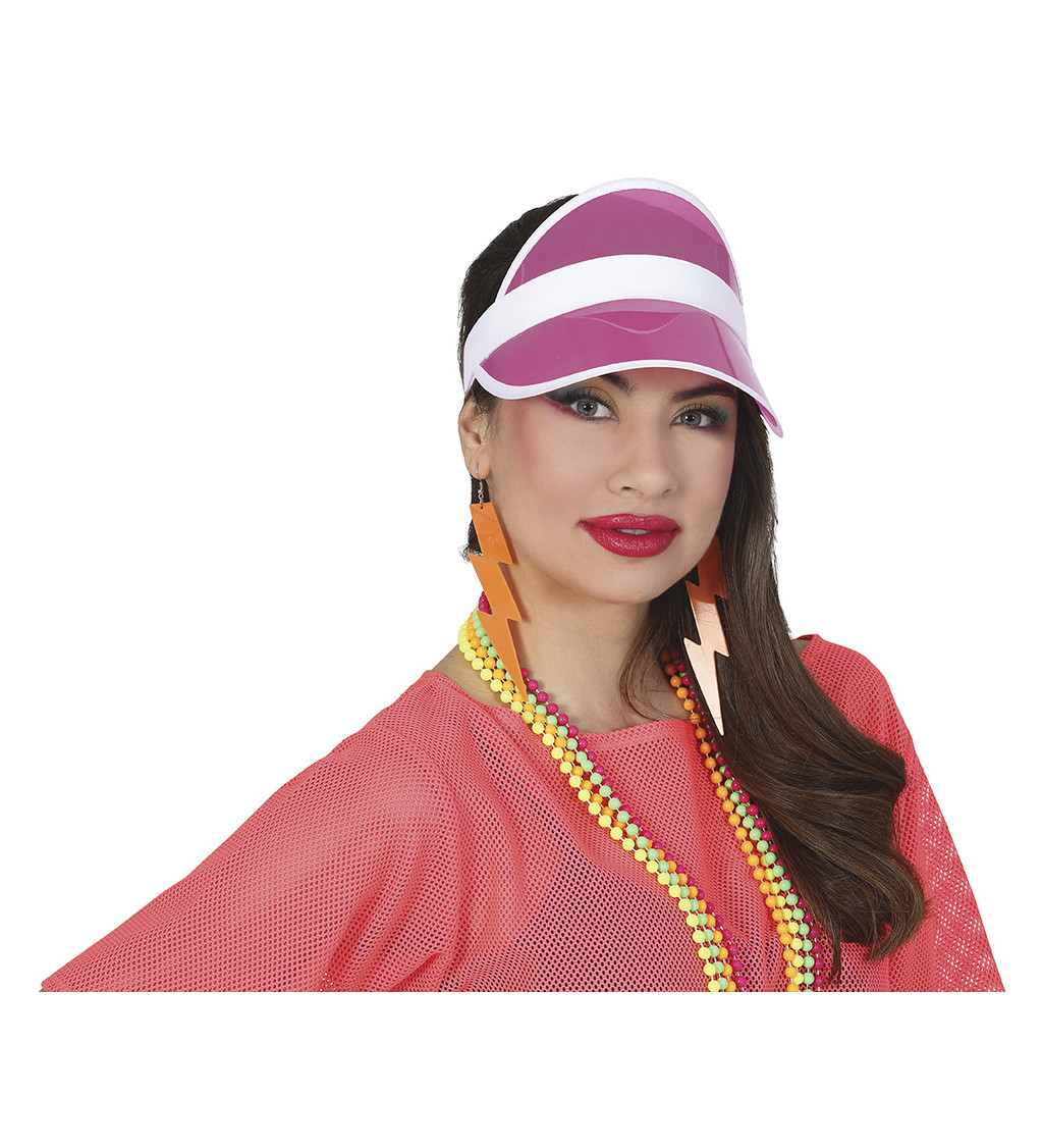 Kšiltovka z 80. let - průhledná růžová