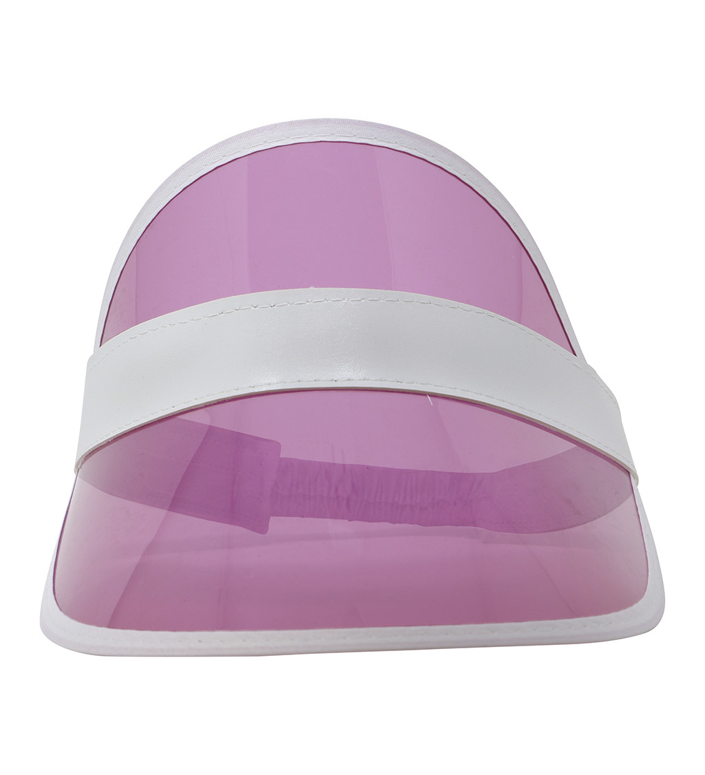 Kšiltovka z 80. let - průhledná růžová