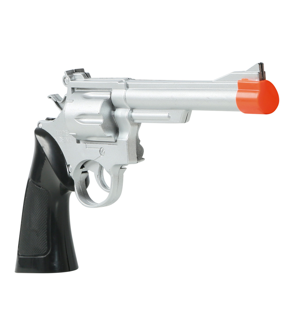 Stříbrná - kovbojská pistole