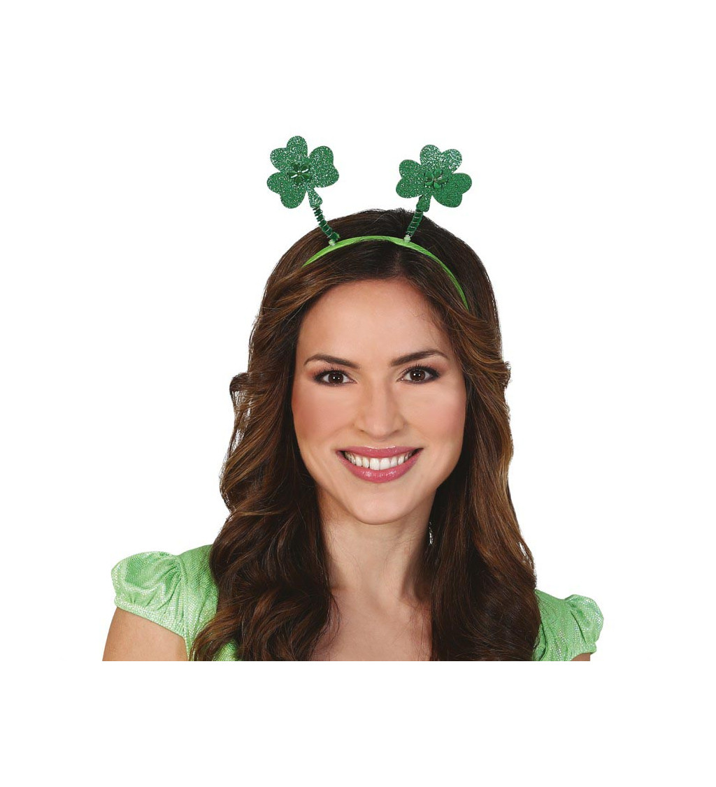Čelenka s trojlístkem - na Den svatého Patrika