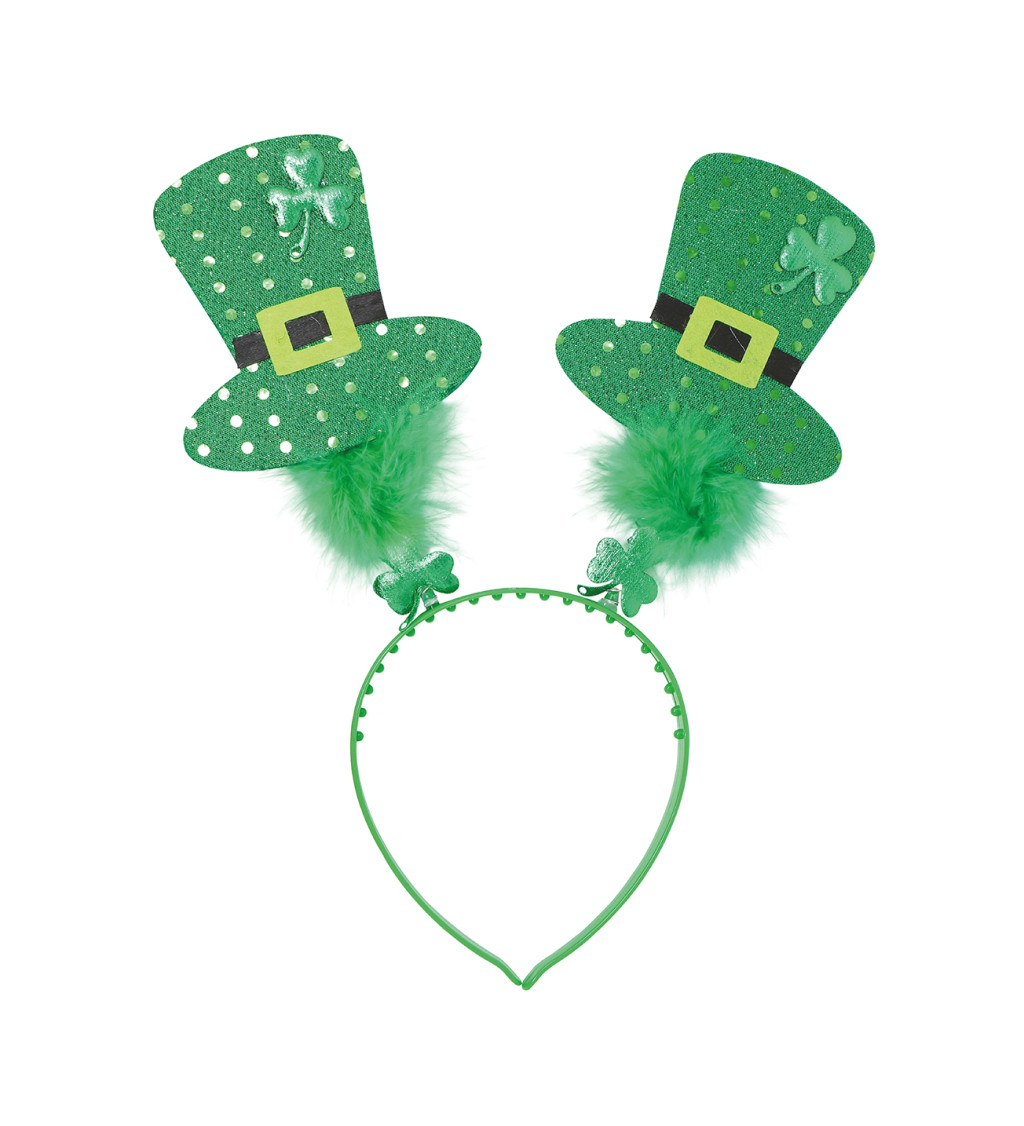 Čelenka s cylindrem - na Den svatého Patrika