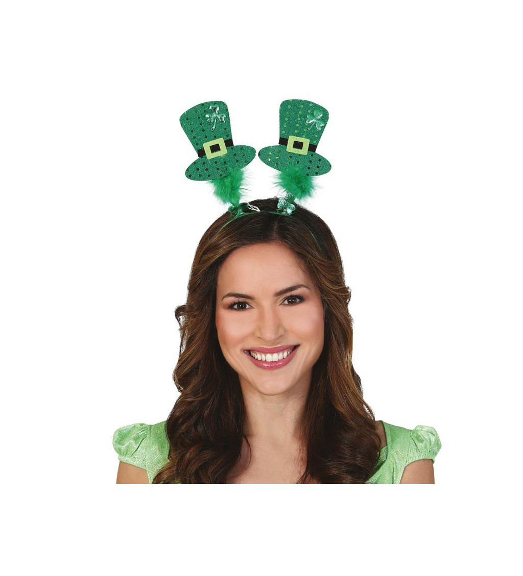 Čelenka s cylindrem - na Den svatého Patrika