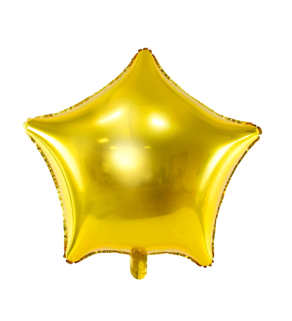 Fóliový balónek Zlatá hvězda