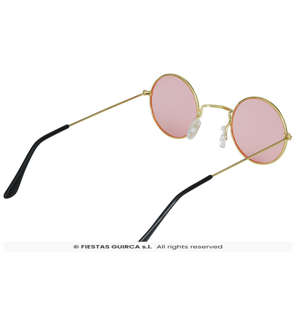 Brýle - hippie růžové