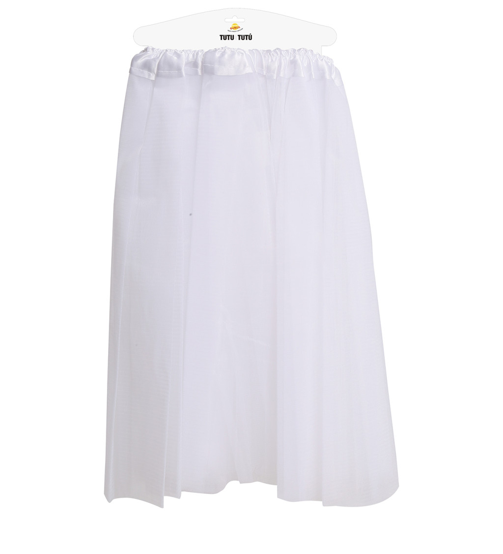Tylová sukně - bílá