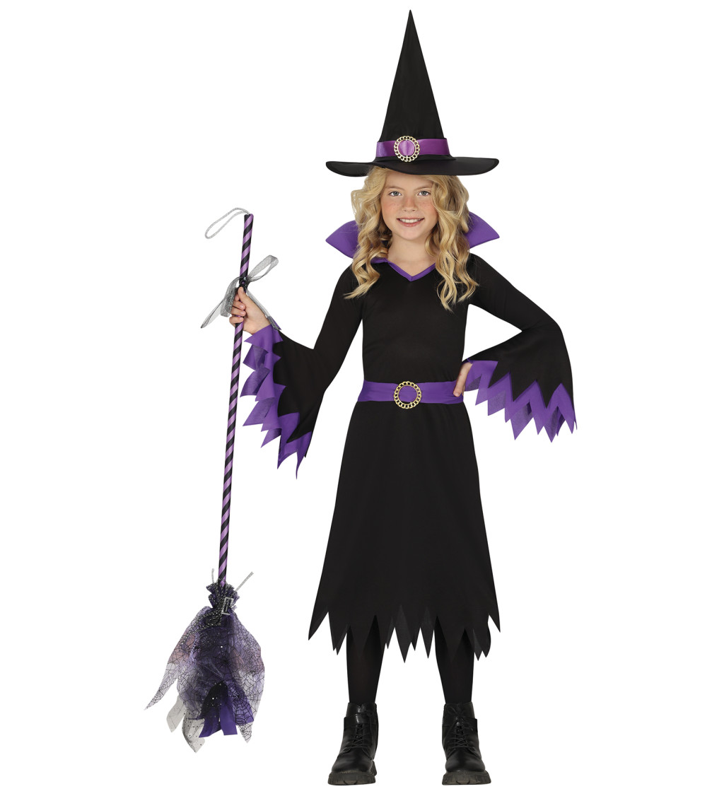 Dětský kostým elegantní čarodějnice