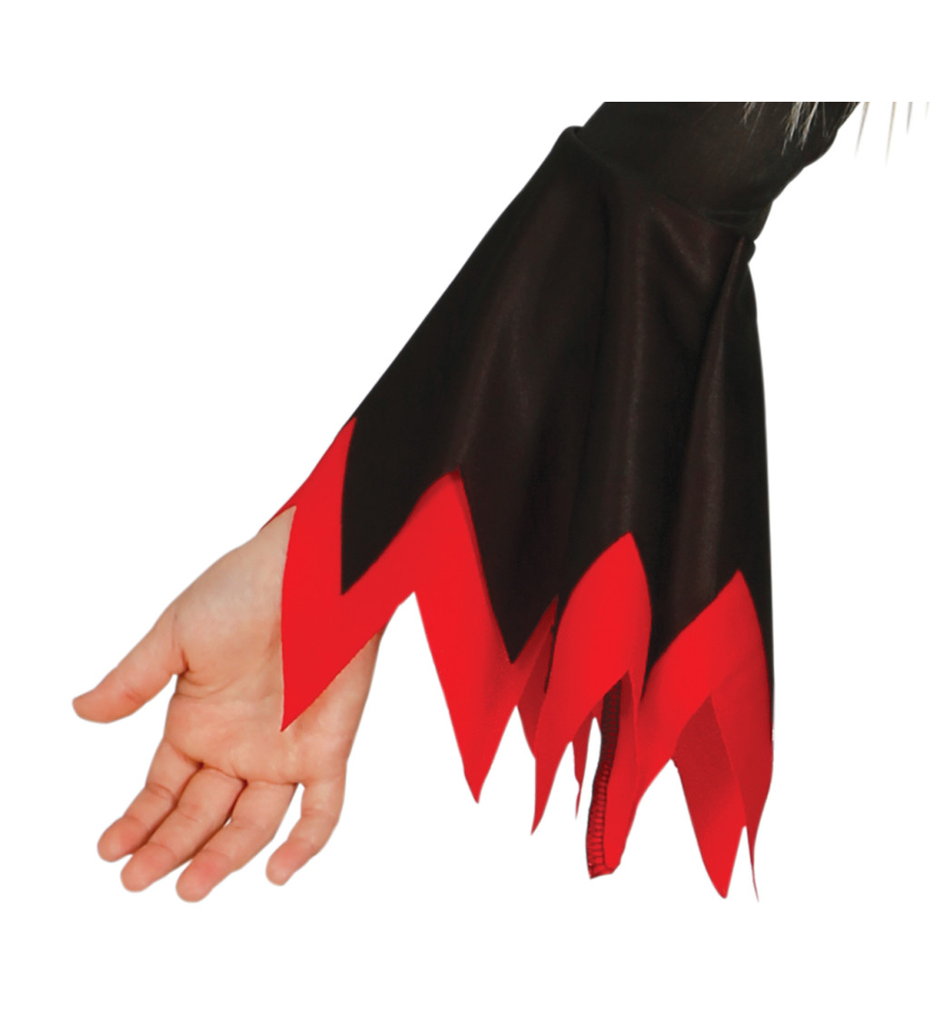 Dětský kostým červená čarodějnice