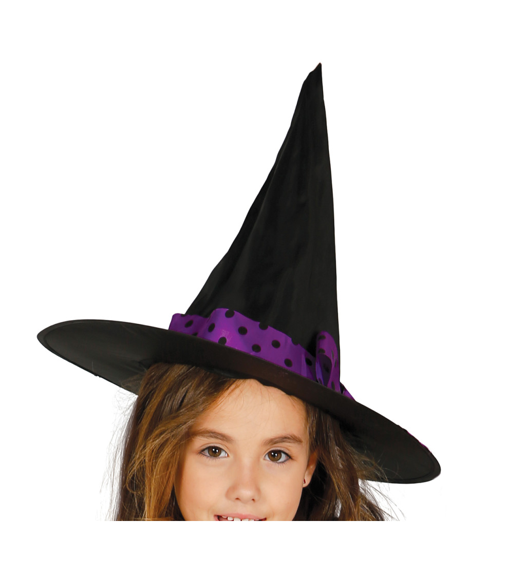 Dětský kostým fialová čarodějnice