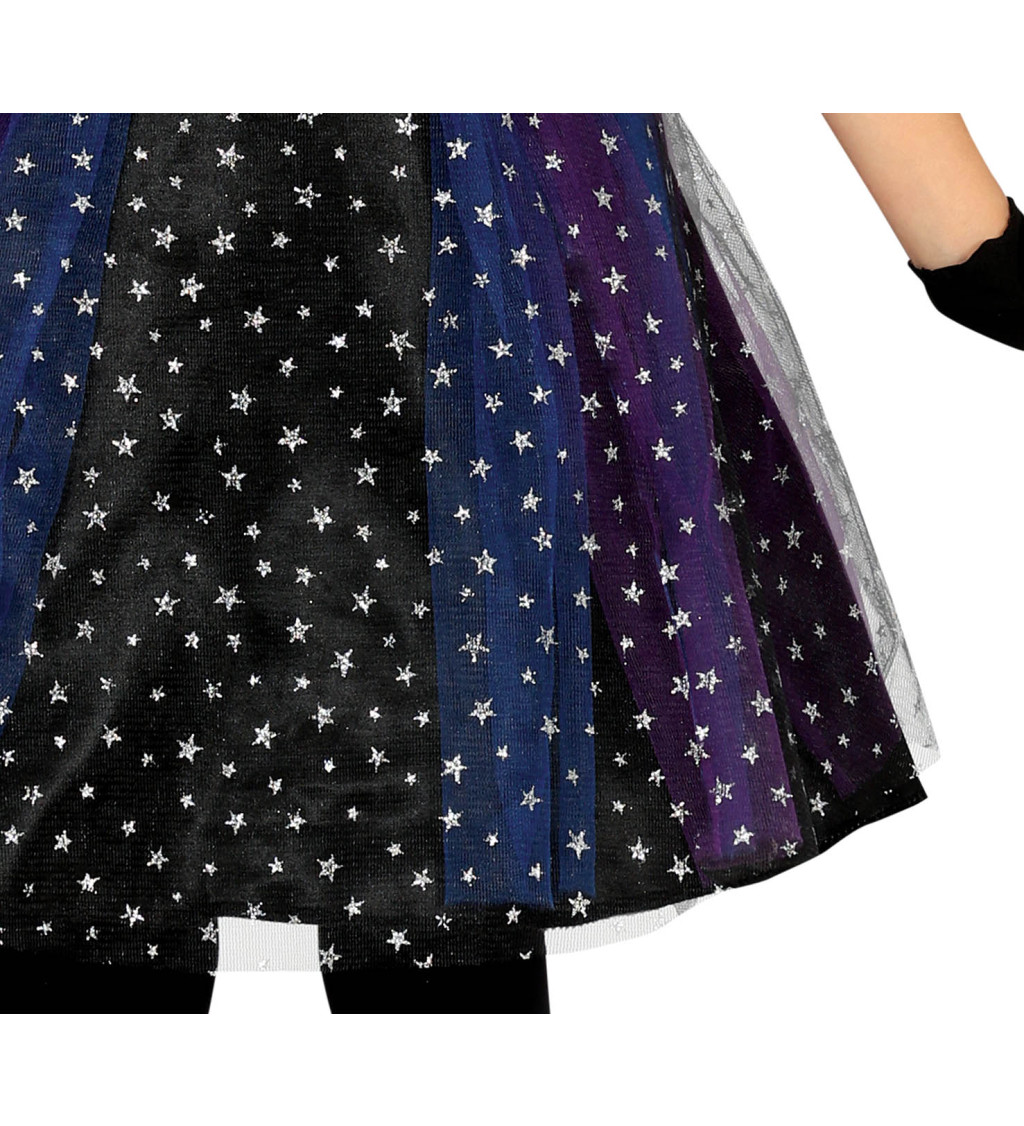 Dětský kostým čarodějnice s hvězdami