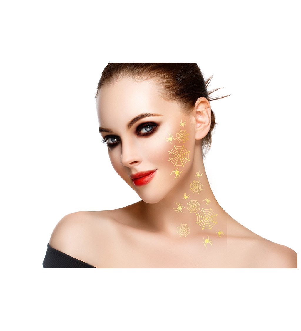 2 zlaté halloweenské tetovací archy