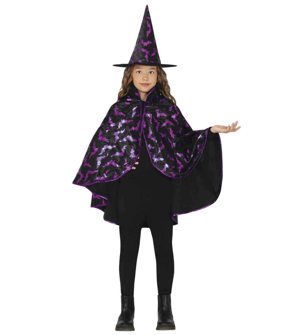 Sada čarodějnice černo-fialová