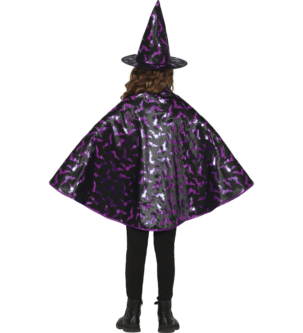 Sada čarodějnice černo-fialová