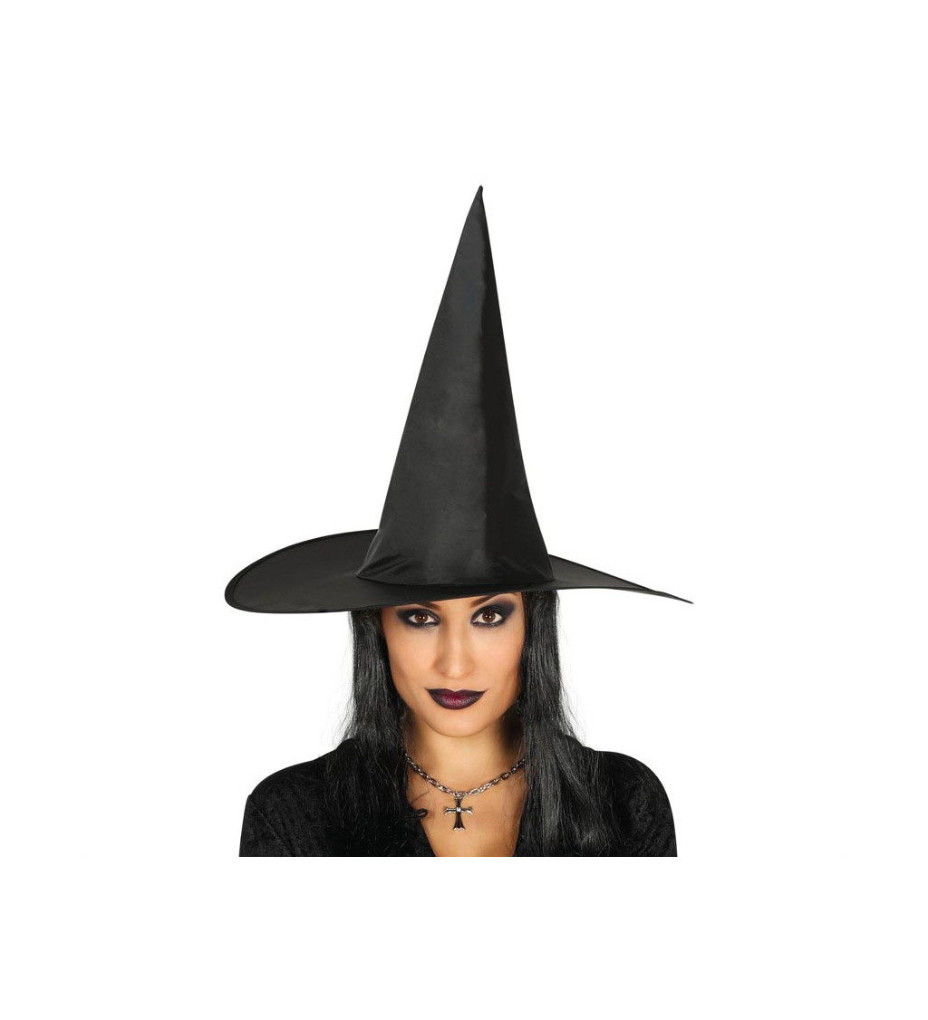 Čarodějnický klobouk s vlasy