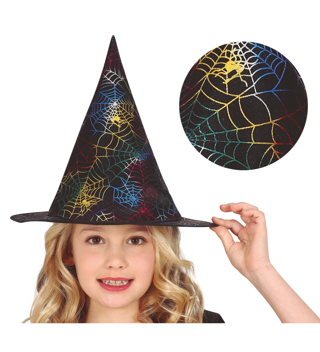 Čarodějnický klobouk s pavučinou