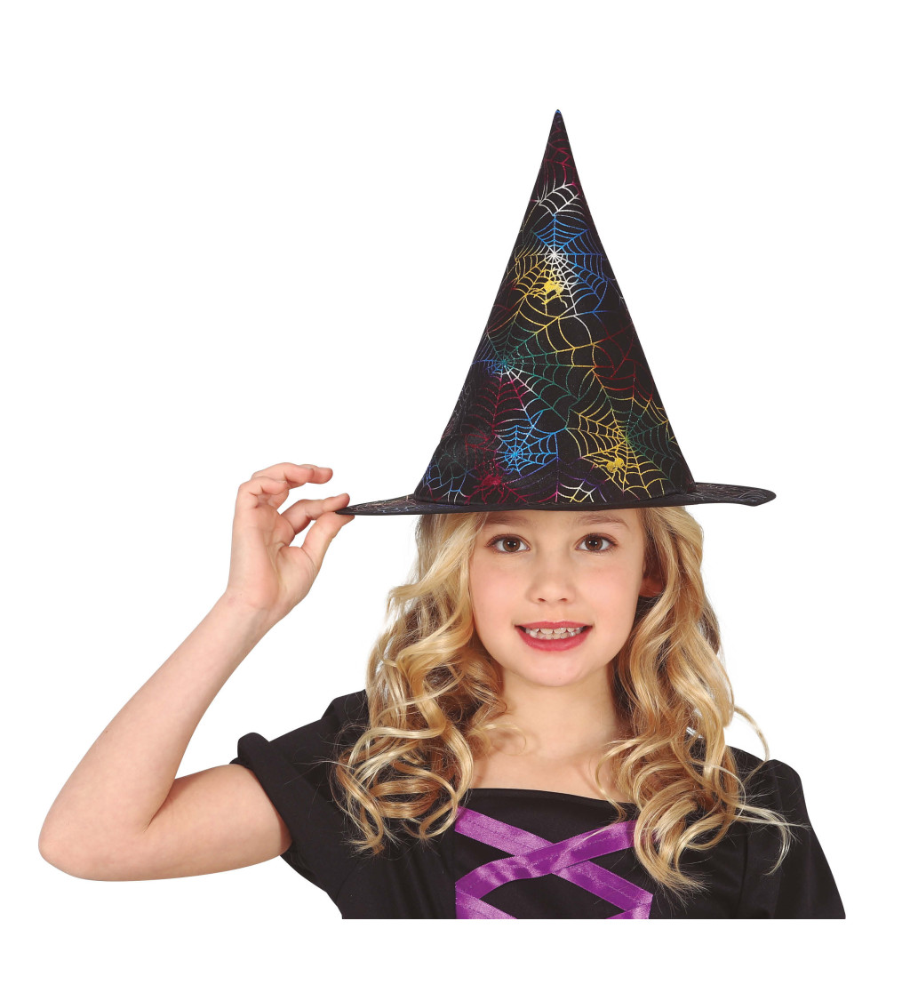 Čarodějnický klobouk s pavučinou
