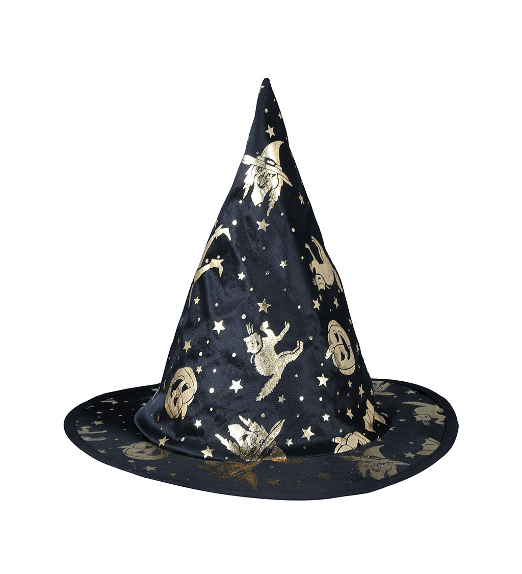 Černý čarodějnický klobouk