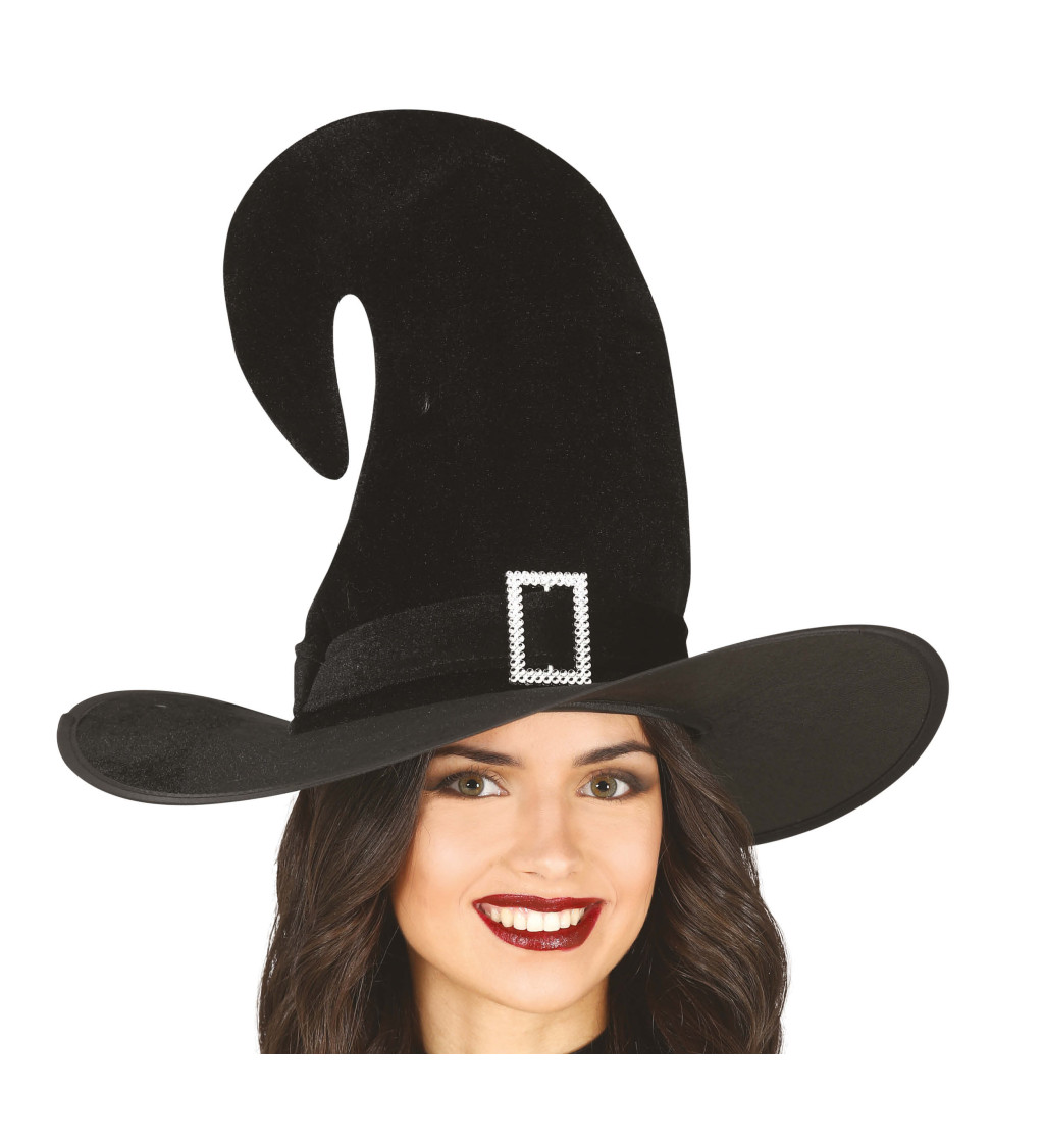 Sametový čarodějnický klobouk
