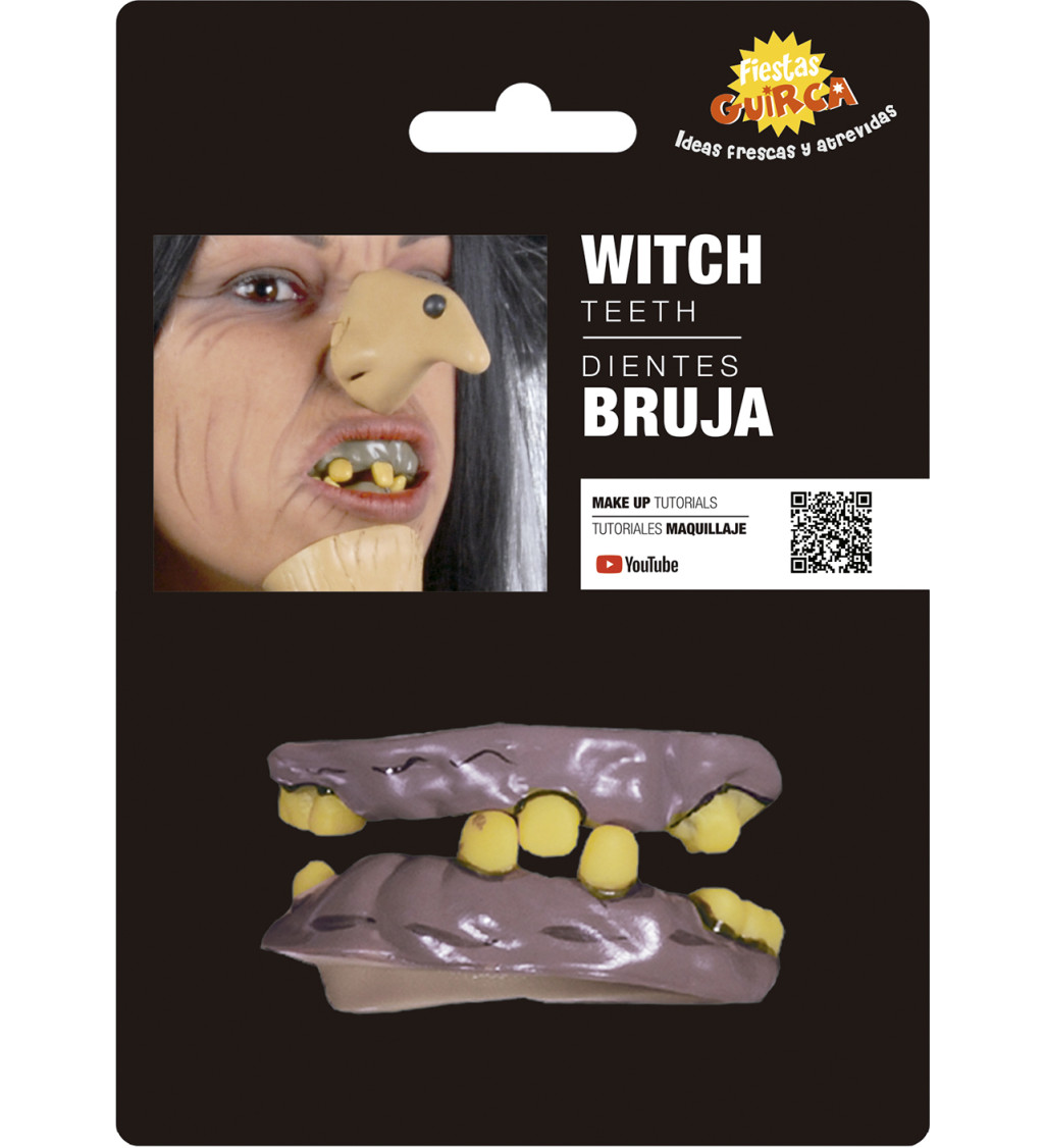 Čarodějnické latexové zuby