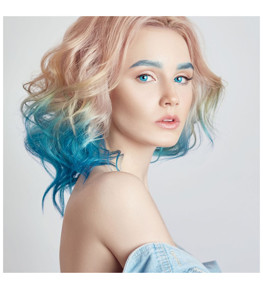 kontaktní čočky jednodenní- blue