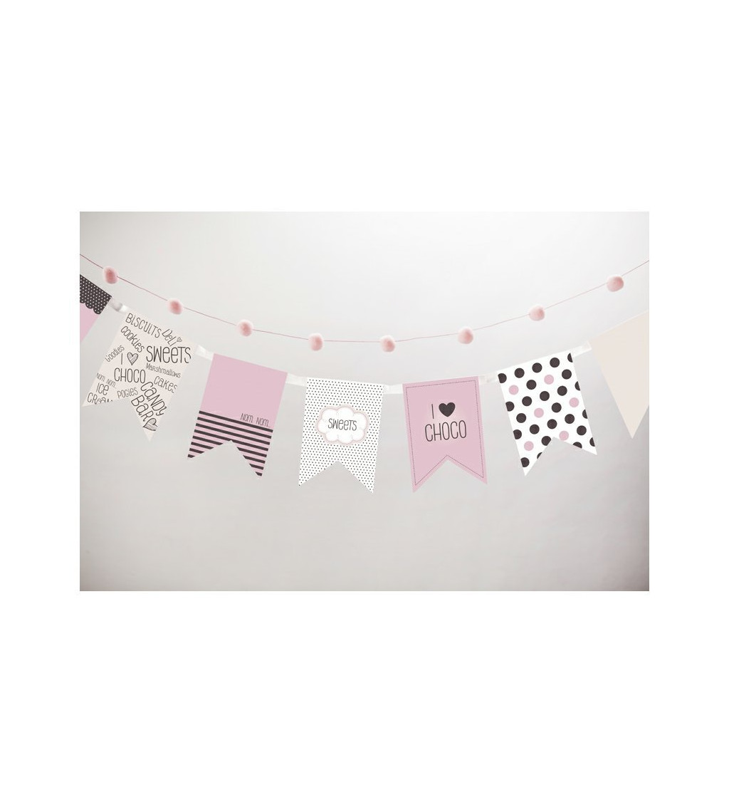 Papírová girlanda - Sladkosti