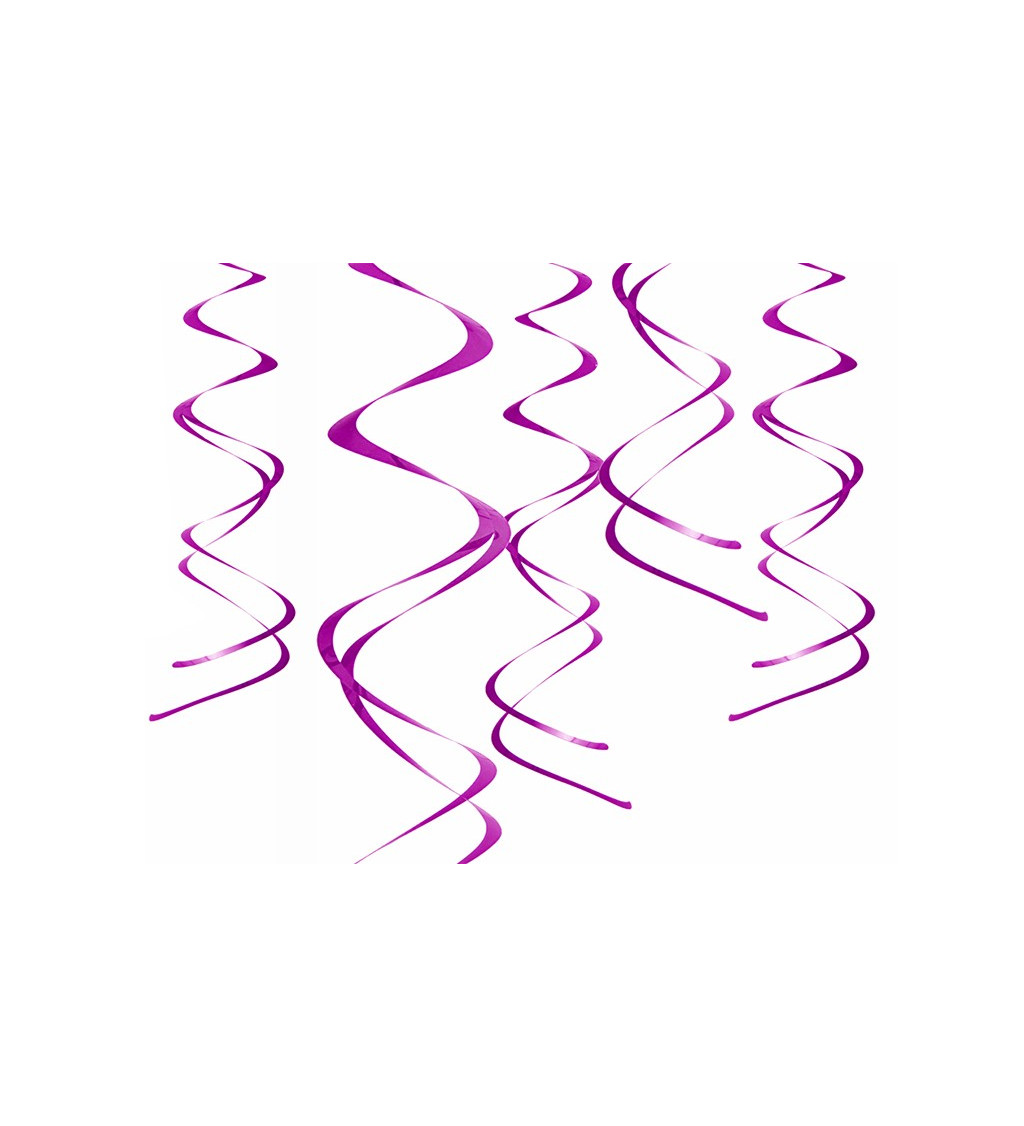 Závěsné spirály - fialové