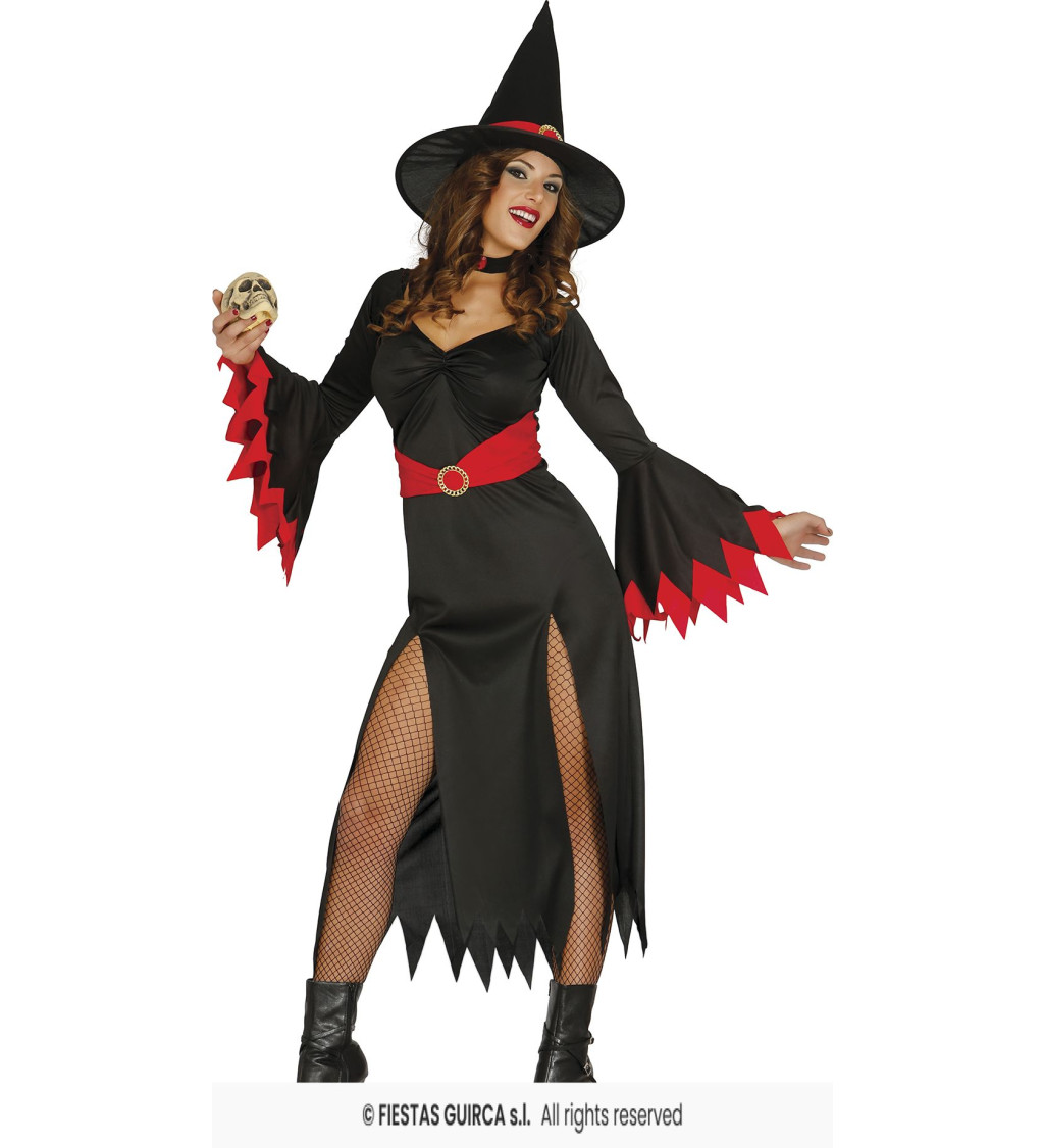 Dámský kostým Červená čarodějka