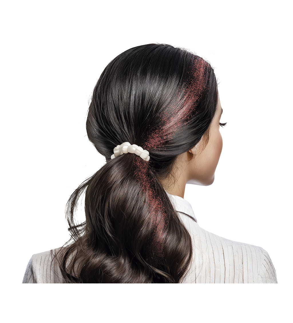 Třpytivý sprej na vlasy - červený