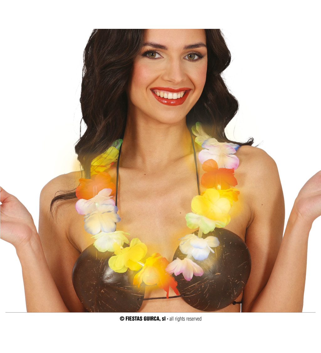 Havajský věnec - se světýlky