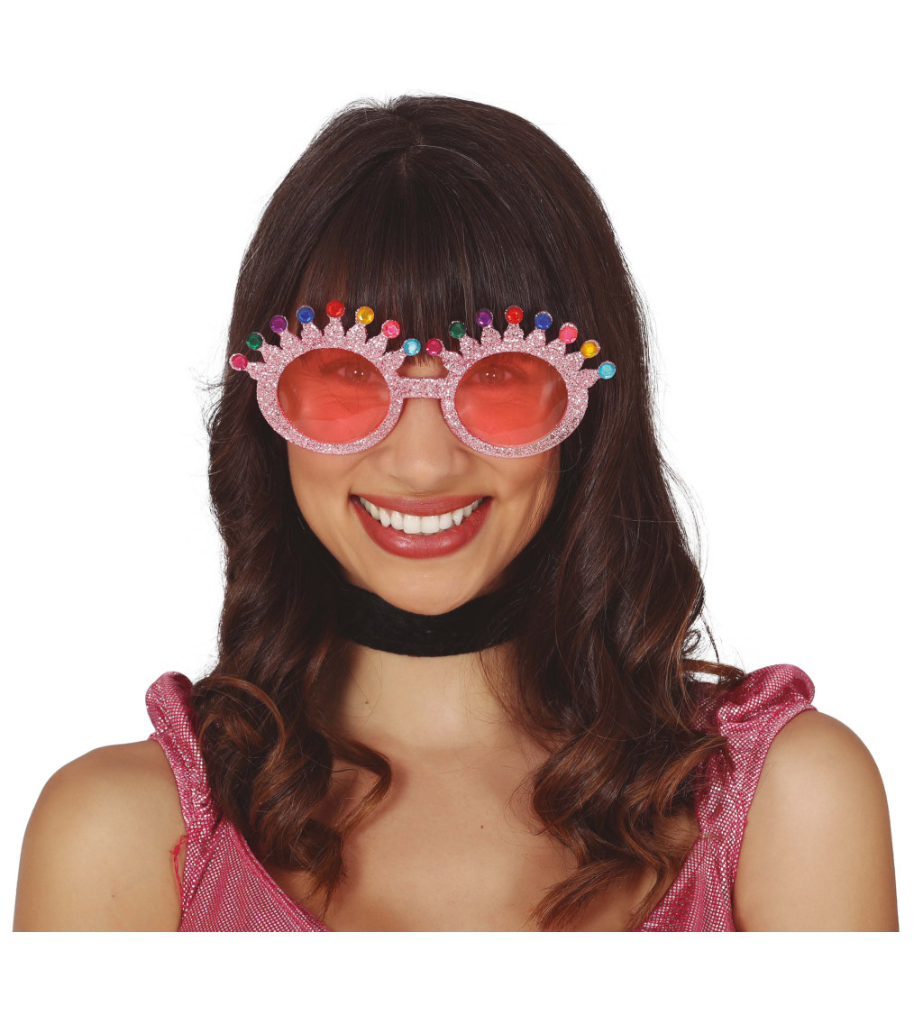 Sluneční brýle - třpytivé korunky