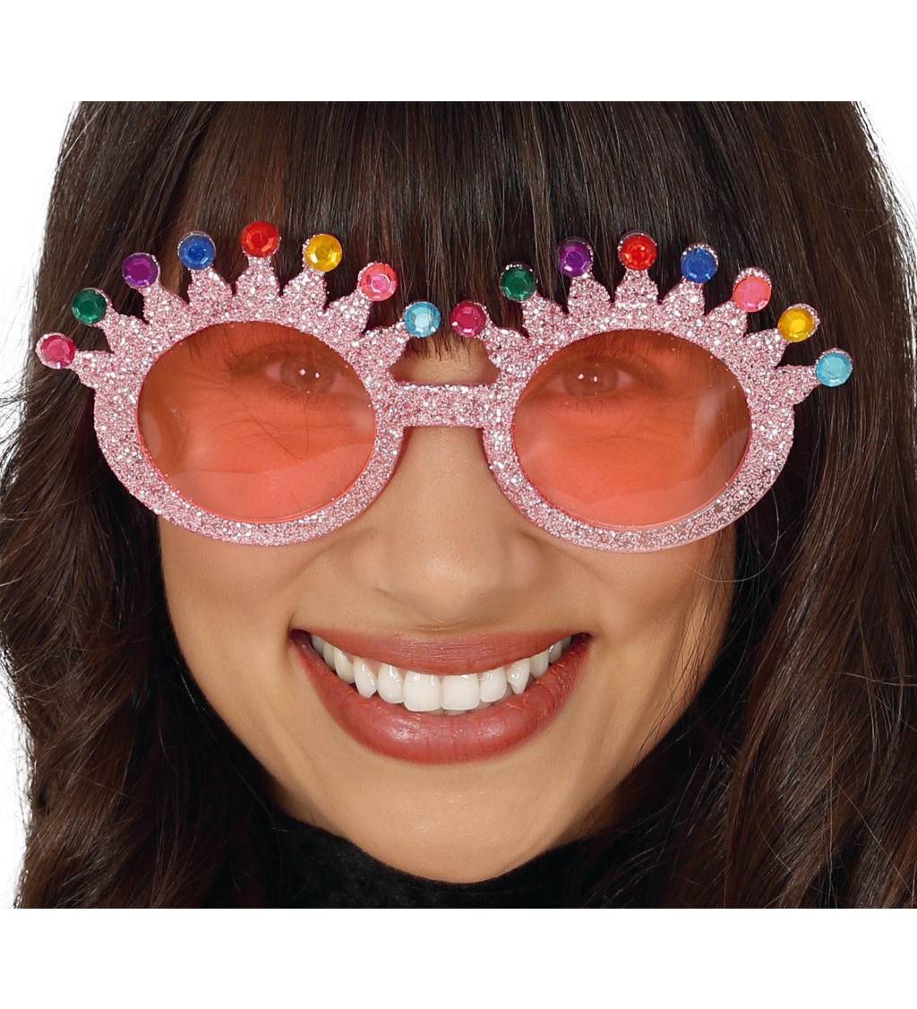 Sluneční brýle - třpytivé korunky