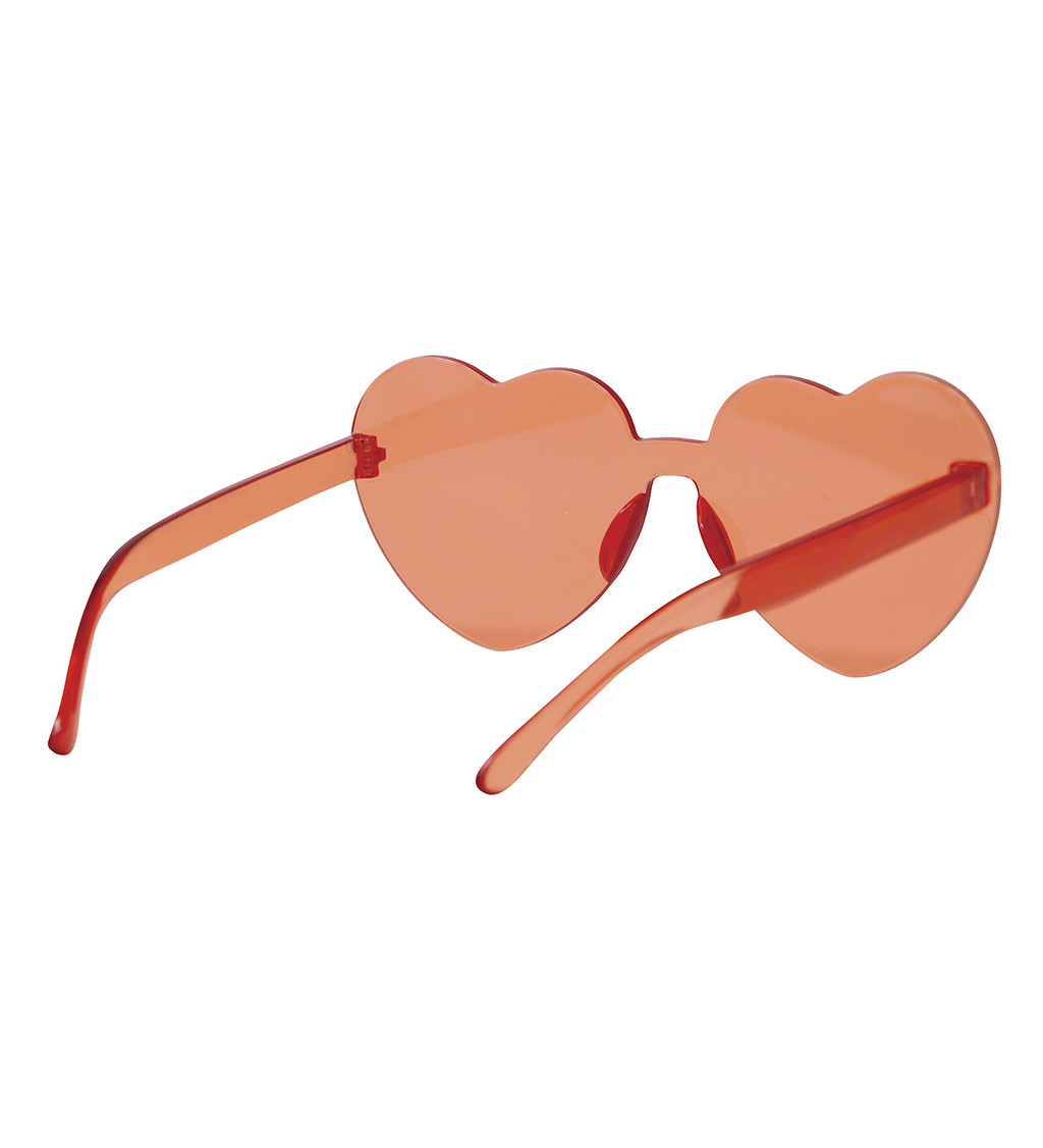 Sluneční brýle - červené srdíčka