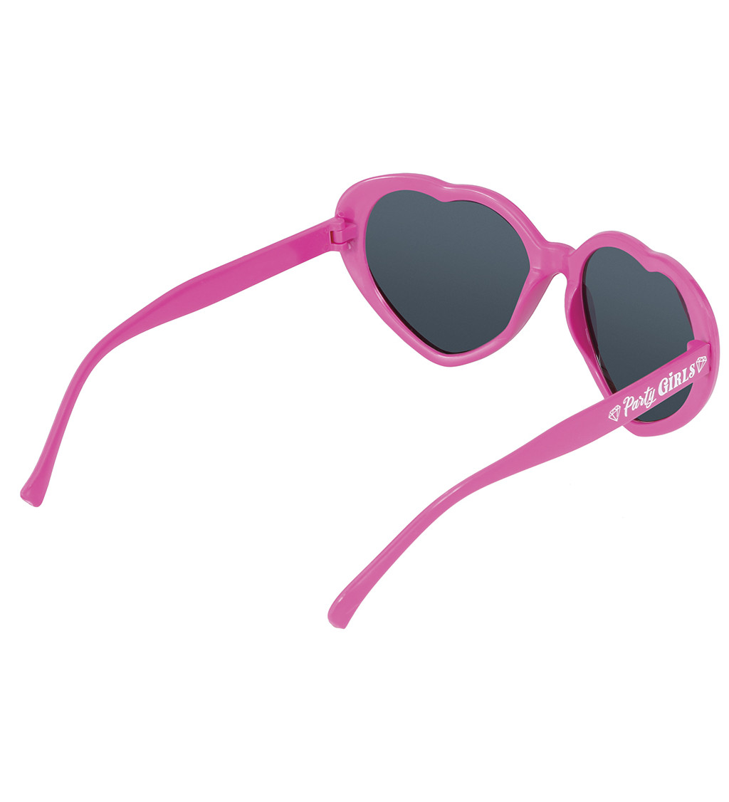 Sluneční brýle - růžová srdíčka
