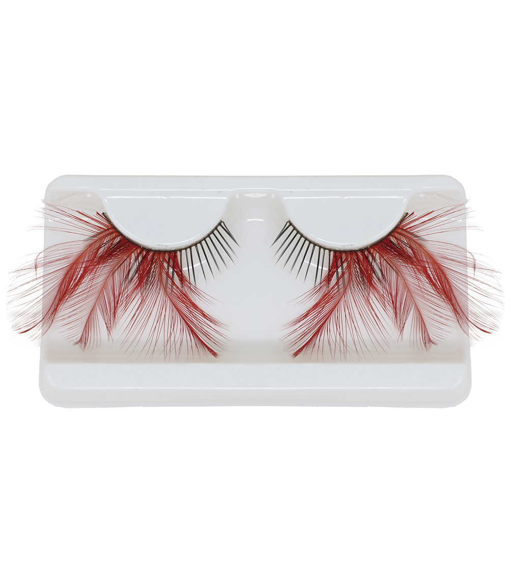Nalepovací řasy - červené