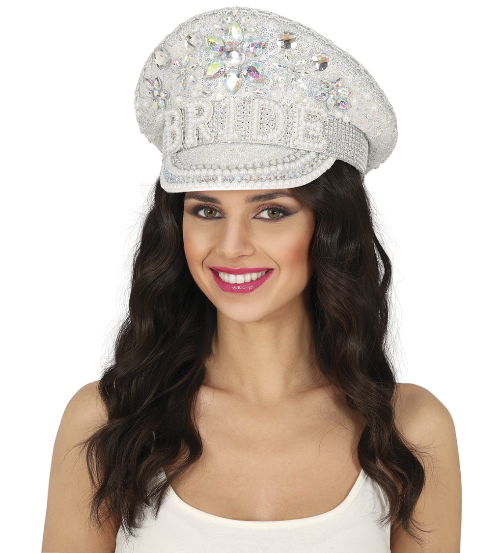 Kapitánská čepice - pro nevěstu "Bride"