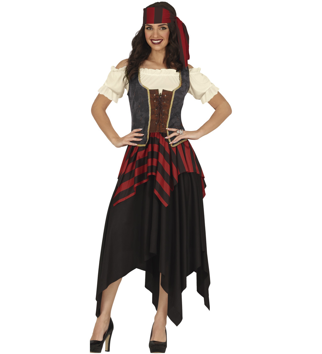 Dámský kostým - Pirátka s korzetem