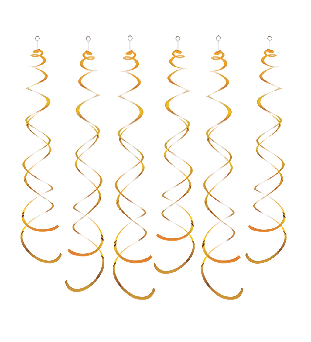 Dekorační spirály - Zlaté