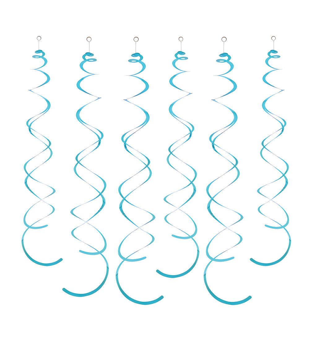 Dekorační spirály - Světle modré