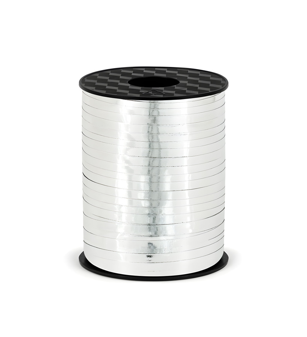 Stuha na balónky - Stříbrná