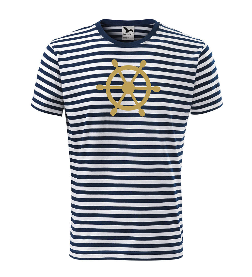 Pánské námořnické tričko - motiv kormidla