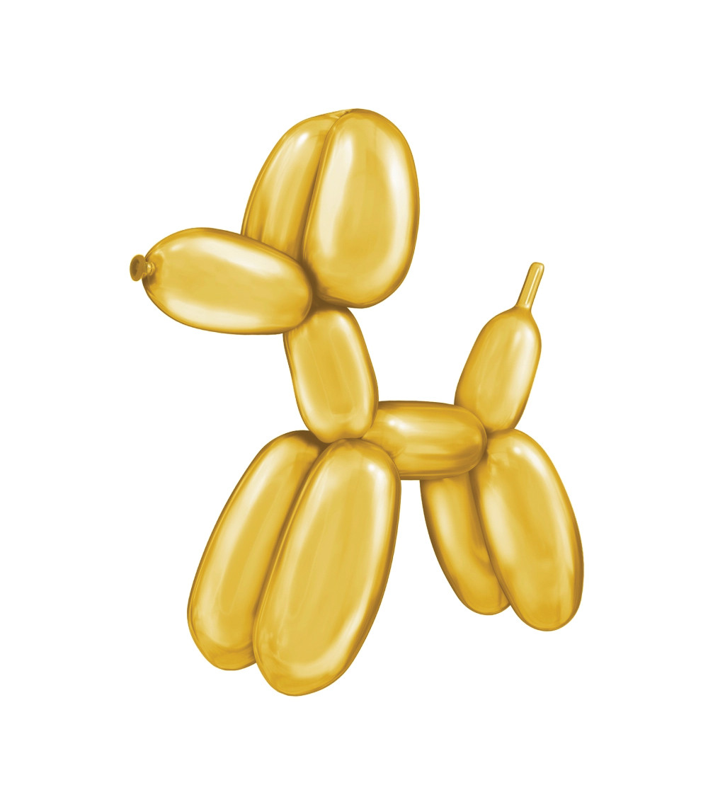 Modelovací balónky - Zlaté